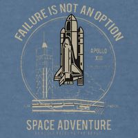 Space Shuttle Launch Galaxy Garment-Dyed Sweatshirt