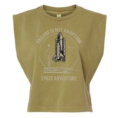 Space Shuttle Launch Galaxy Garment-Dyed Women's Muscle Tee