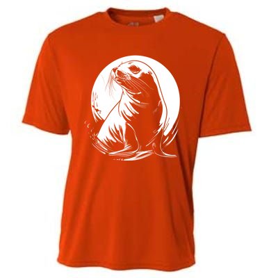 Seal Sea Lion Zookeeper Animal Gift Cooling Performance Crew T-Shirt