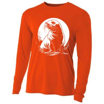 Seal Sea Lion Zookeeper Animal Gift Cooling Performance Long Sleeve Crew