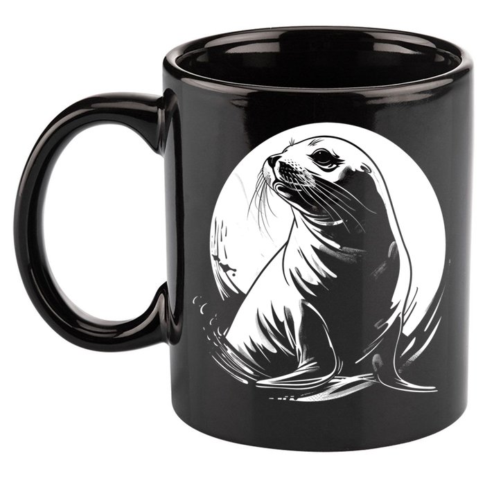 Seal Sea Lion Zookeeper Animal Gift 11oz C Handle Ceramic Mug