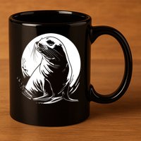 Seal Sea Lion Zookeeper Animal Gift 11oz C Handle Ceramic Mug