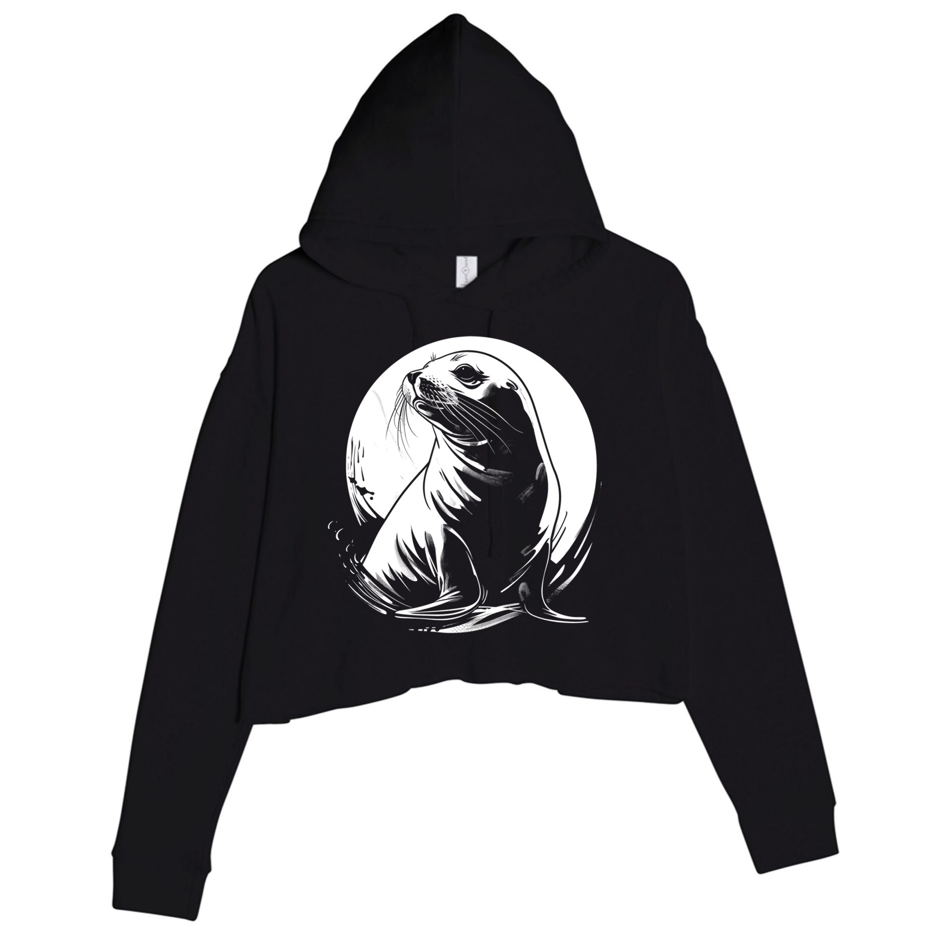 Seal Sea Lion Zookeeper Animal Gift Crop Fleece Hoodie