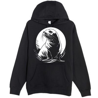 Seal Sea Lion Zookeeper Animal Gift Premium Pullover Hoodie