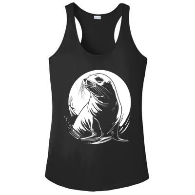 Seal Sea Lion Zookeeper Animal Gift Ladies PosiCharge Competitor Racerback Tank