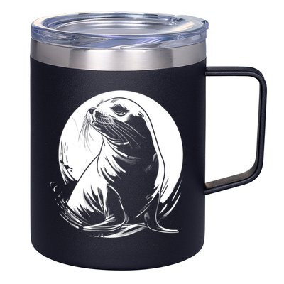 Seal Sea Lion Zookeeper Animal Gift 12oz Stainless Steel Coffee Mug