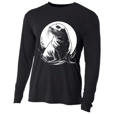 Seal Sea Lion Zookeeper Animal Gift Cooling Performance Long Sleeve Crew