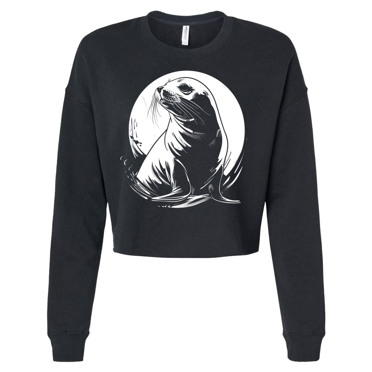 Seal Sea Lion Zookeeper Animal Gift Cropped Pullover Crew