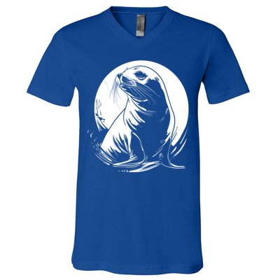 Seal Sea Lion Zookeeper Animal Gift V-Neck T-Shirt