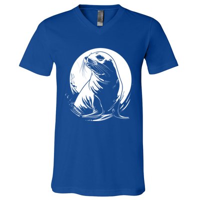 Seal Sea Lion Zookeeper Animal Gift V-Neck T-Shirt