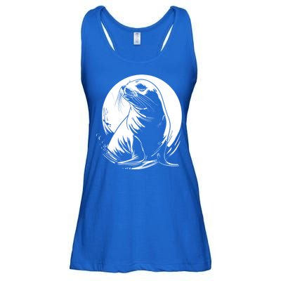 Seal Sea Lion Zookeeper Animal Gift Ladies Essential Flowy Tank
