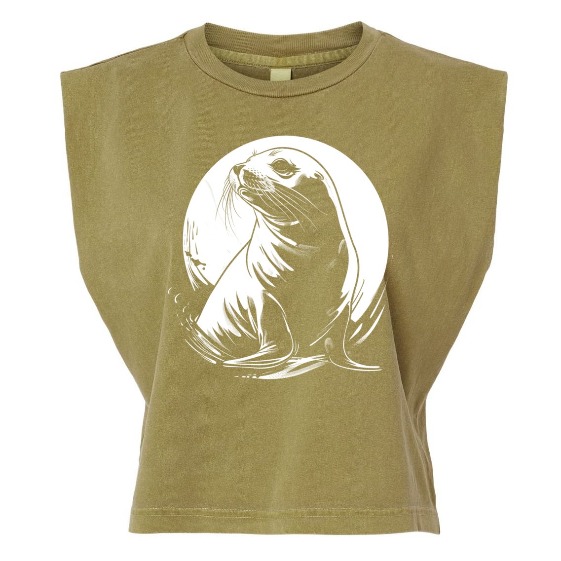Seal Sea Lion Zookeeper Animal Gift Garment-Dyed Women's Muscle Tee