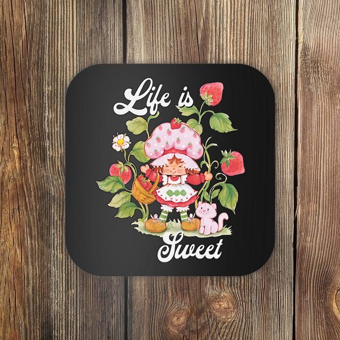 Life Is Sweet Vintage Berry Garden Coaster