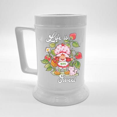 Life Is Sweet Vintage Berry Garden Beer Stein