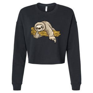 Sloth Cropped Pullover Crew