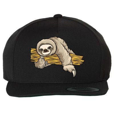 Sloth Wool Snapback Cap