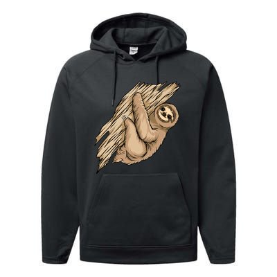 Sloth Performance Fleece Hoodie