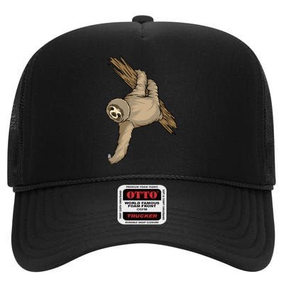 Sloth High Crown Mesh Back Trucker Hat