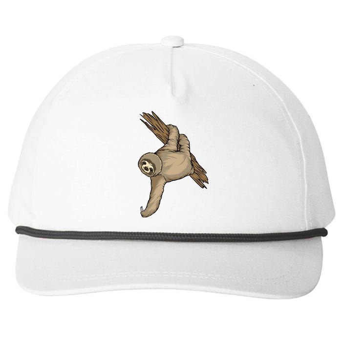 Sloth Snapback Five-Panel Rope Hat