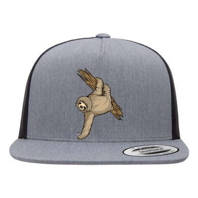 Sloth Flat Bill Trucker Hat