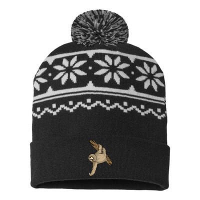 Sloth USA-Made Snowflake Beanie