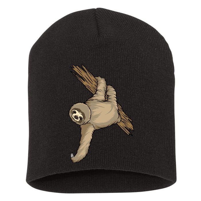 Sloth Short Acrylic Beanie