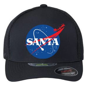 Santa Space Logo Flexfit Unipanel Trucker Cap