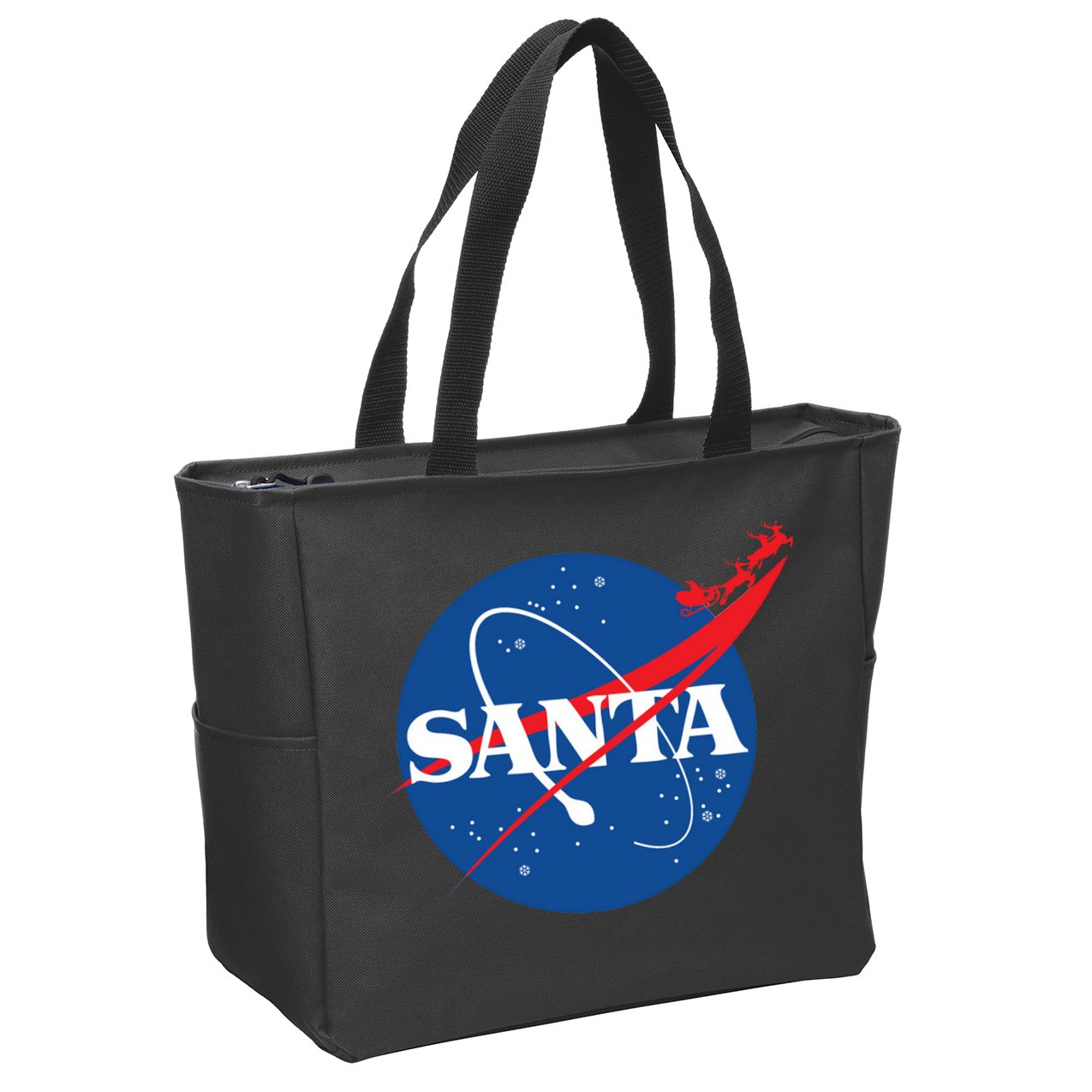 Santa Space Logo Zip Tote Bag