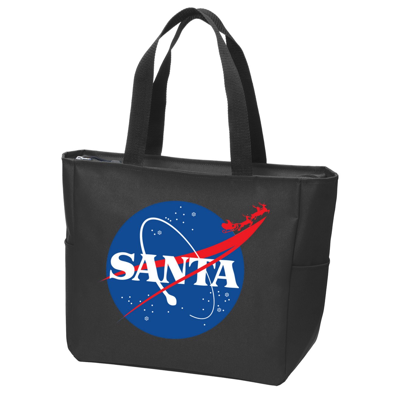 Santa Space Logo Zip Tote Bag