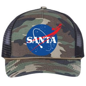 Santa Space Logo Retro Rope Trucker Hat Cap