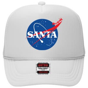 Santa Space Logo High Crown Mesh Back Trucker Hat