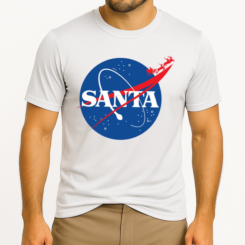 Santa Space Logo Cooling Performance Crew T-Shirt