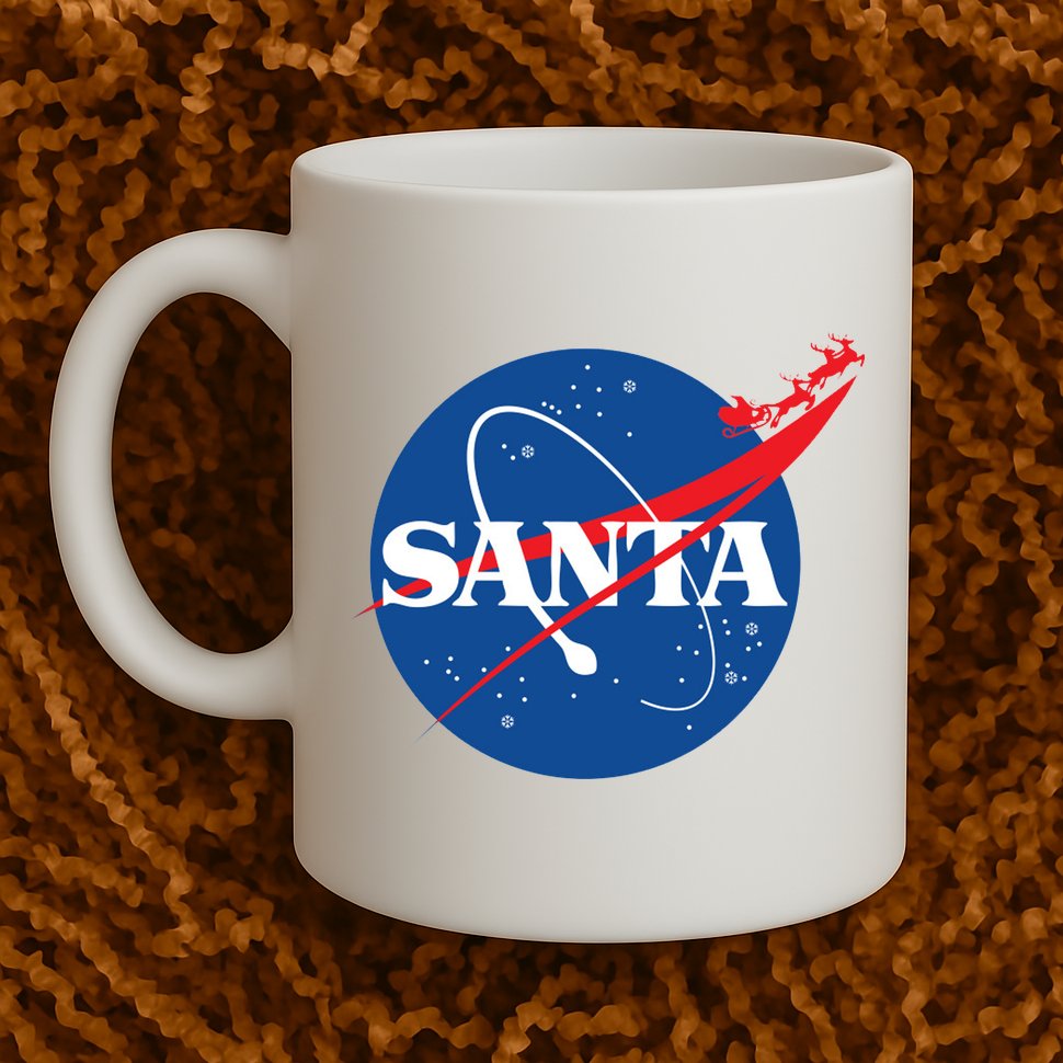 Santa Space Logo Mug