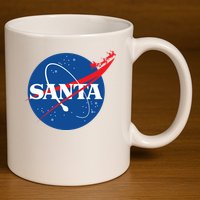 Santa Space Logo 11oz C Handle Ceramic Mug