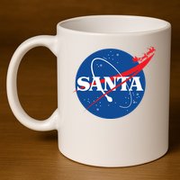 Santa Space Logo 11oz C Handle Ceramic Mug