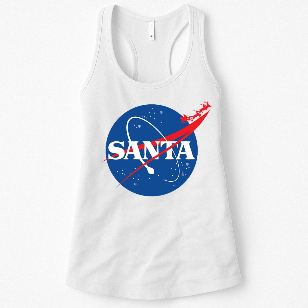 Santa Space Logo Womens Tank Top