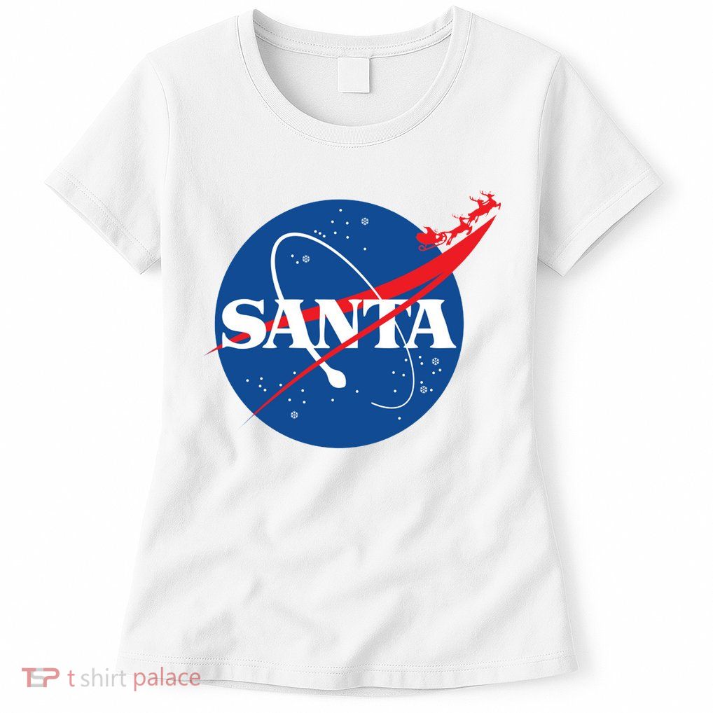 Santa Space Logo Womens T-Shirt
