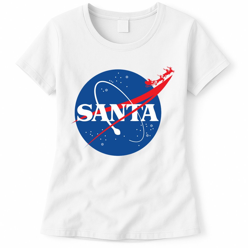 Santa Space Logo Womens T-Shirt