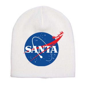 Santa Space Logo Short Acrylic Beanie