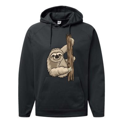 Sloth Performance Fleece Hoodie