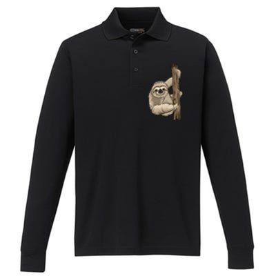 Sloth Performance Long Sleeve Polo