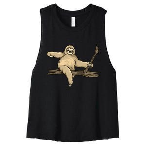 Sloth Women's Racerback Cropped Tank