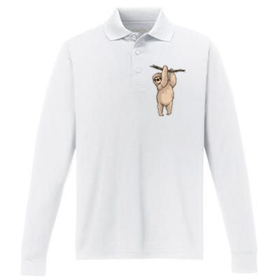 Sloth Performance Long Sleeve Polo