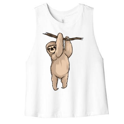 Sloth Women's Racerback Cropped Tank