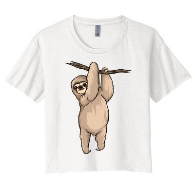 Sloth Women's Crop Top Tee