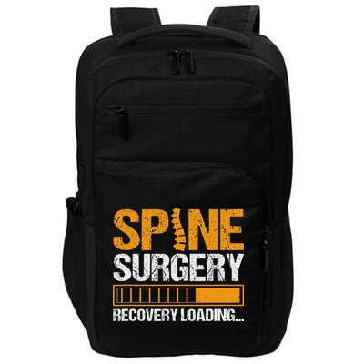 Spine Surgery Loading Funny Back Spinal Fusion Recovery Impact Tech Backpack