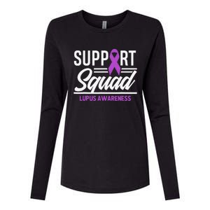 Support Squad Lupus Warrior Supporter Lupus Awareness Womens Cotton Relaxed Long Sleeve T-Shirt