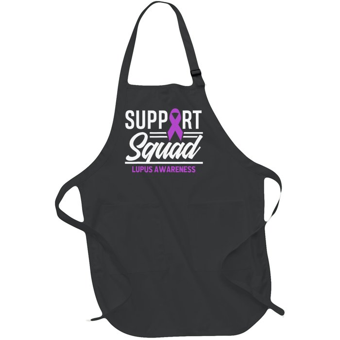 Support Squad Lupus Warrior Supporter Lupus Awareness Full-Length Apron With Pockets