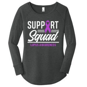 Support Squad Lupus Warrior Supporter Lupus Awareness Women's Perfect Tri Tunic Long Sleeve Shirt