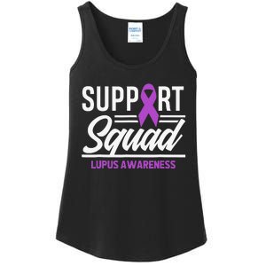 Support Squad Lupus Warrior Supporter Lupus Awareness Ladies Essential Tank